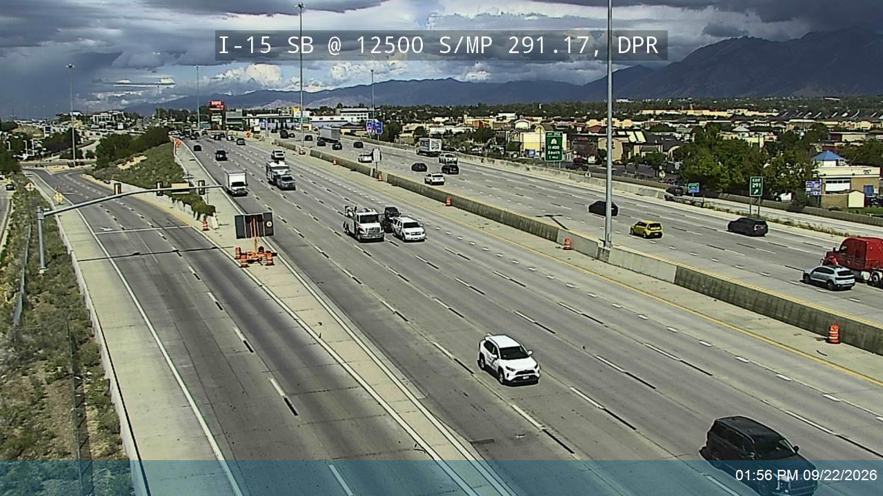 I-15 SB @ 12500 S / MP 291.17, DPR