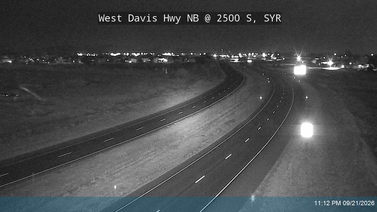 West Davis Hwy / SR-177 NB @ 2500 S / MP 12.85, SYR