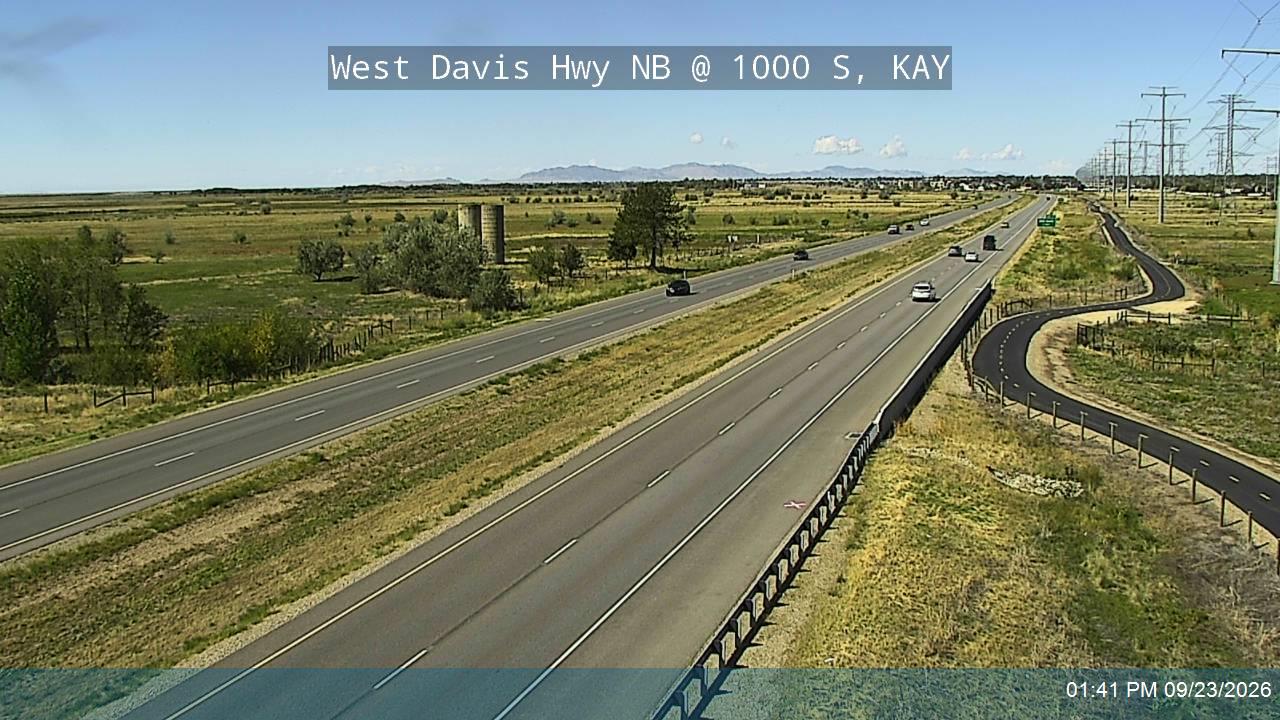 West Davis Hwy / SR-177 NB @ 1000 S / MP 6.18, KAY