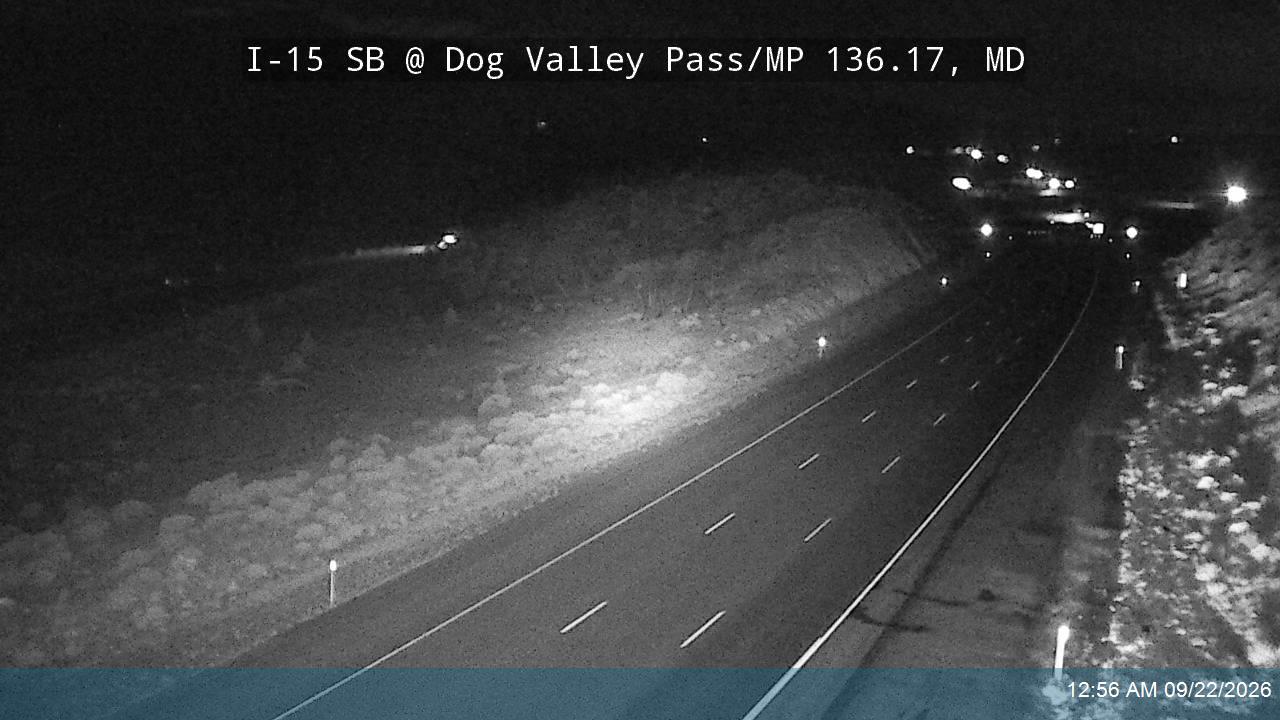 I-15 SB @ Dog Valley Pass/MP 136.17, MD