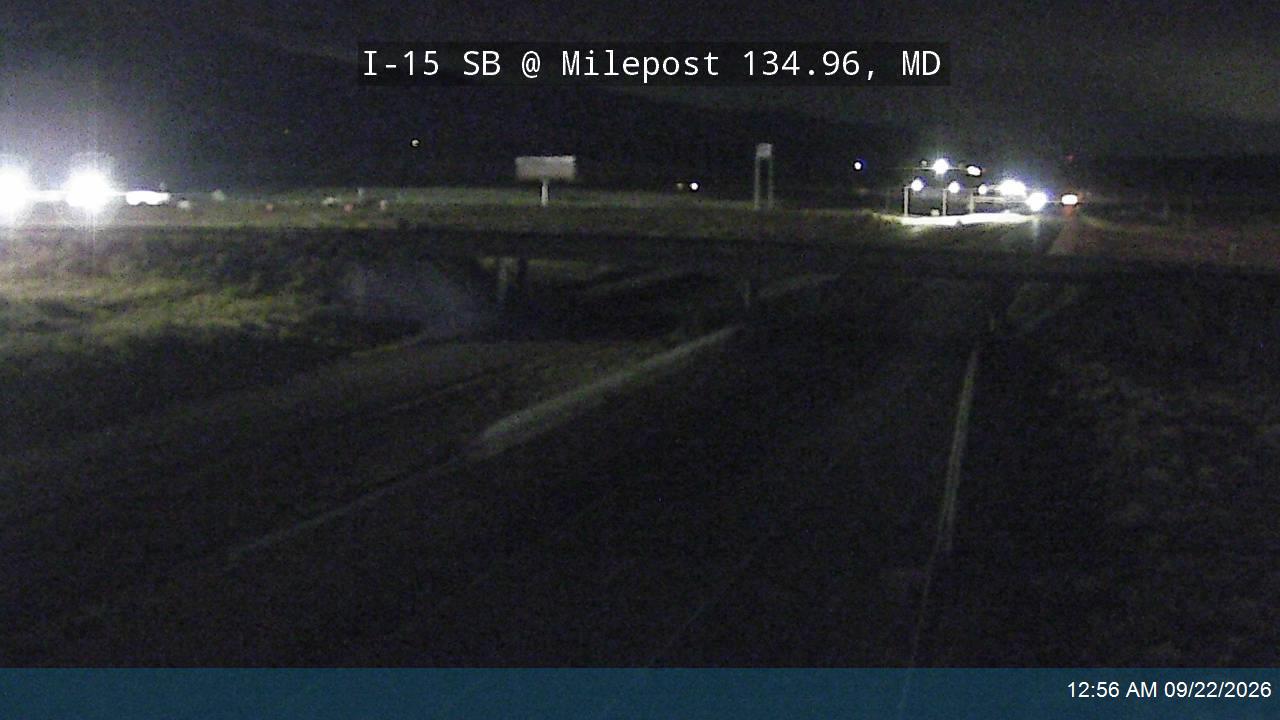 I-15 SB @ Milepost 134.96, MD