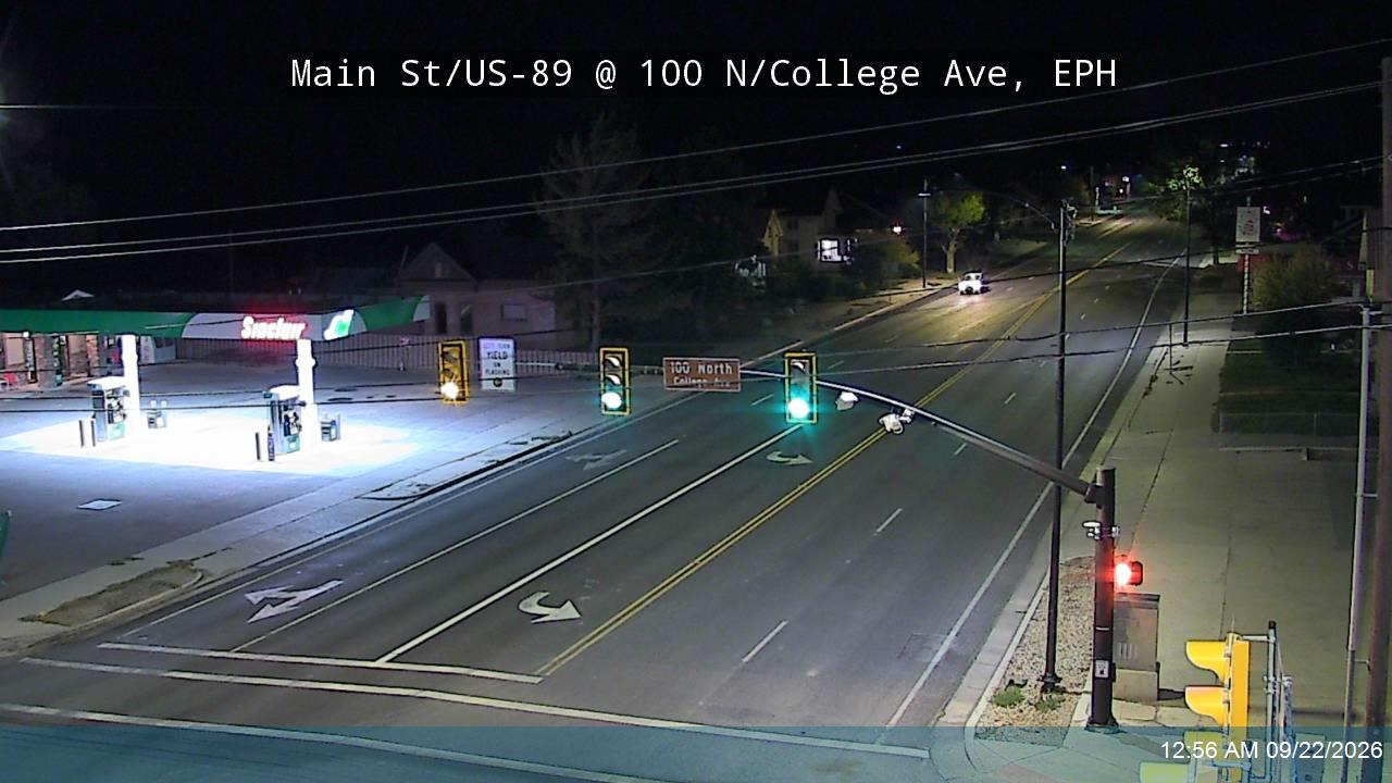 Main St / US-89 @ 100 N / College Ave / SR-290, EPH