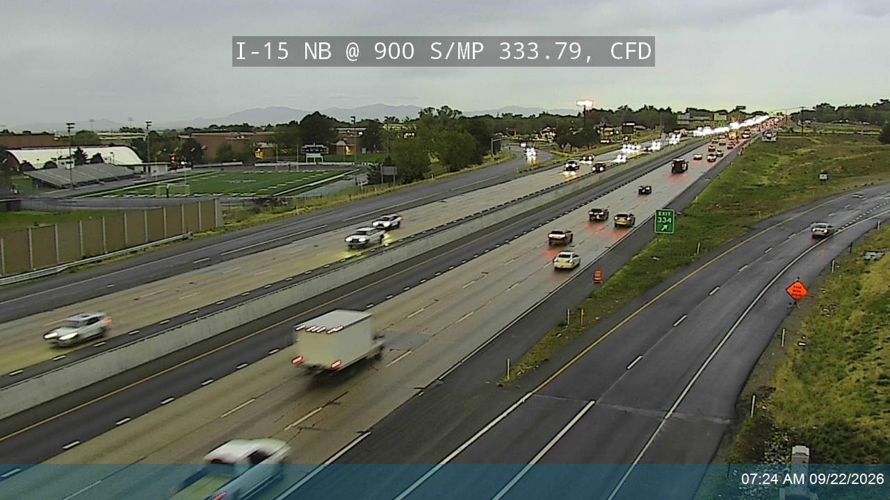 I-15 NB @ 900 S / MP 333.79, CFD