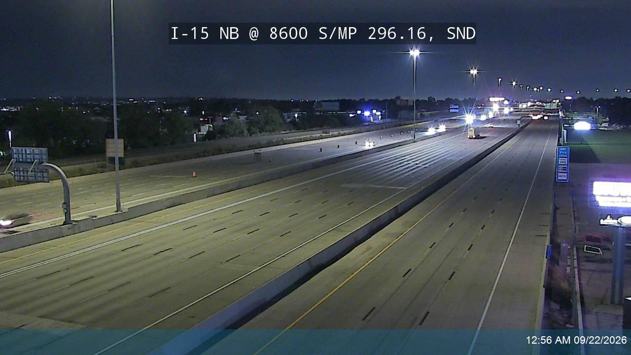 I-15 NB @ 8600 S / MP 296.16, SND