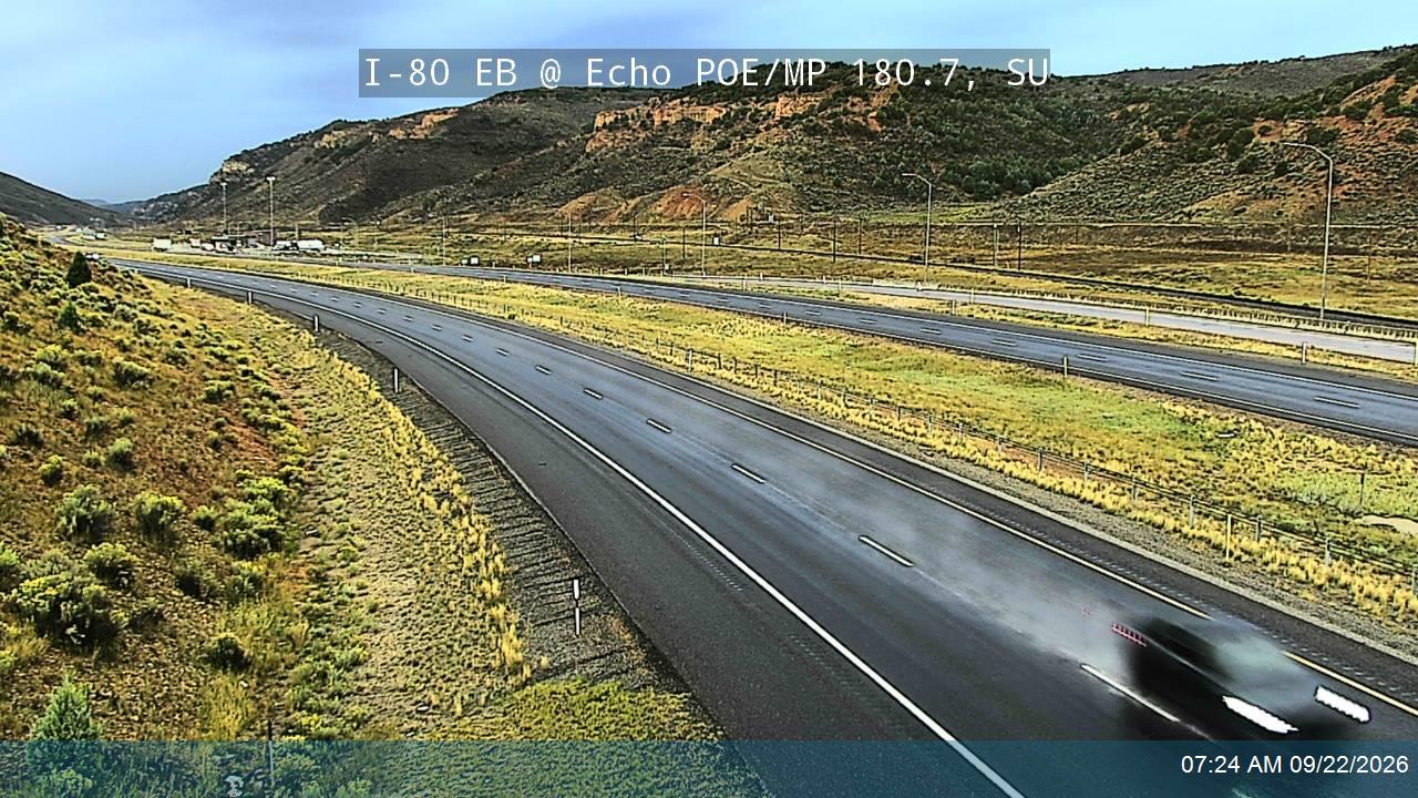 I-80 EB @ Echo POE / MP 180.7, SU