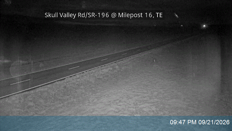 Skull Valley Rd / SR-196 @ Milepost 16, TE