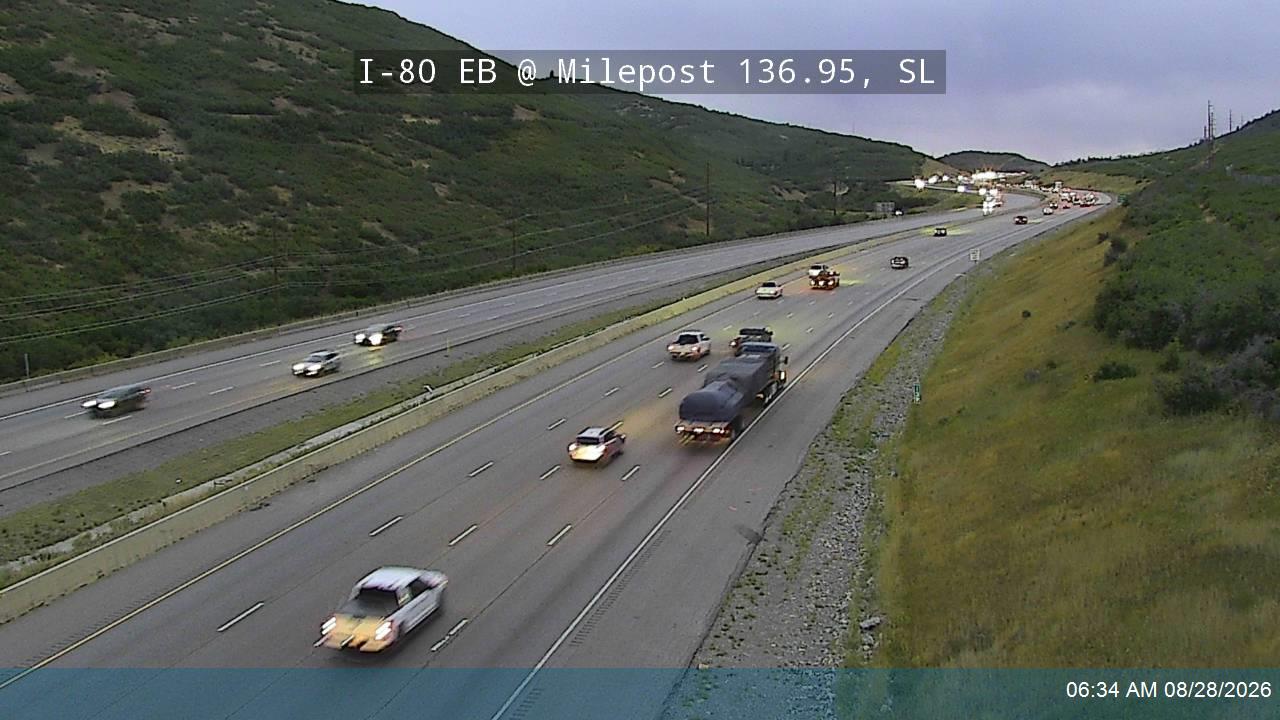 I-80 Parleys Canyon EB @ Milepost 136.95, SL