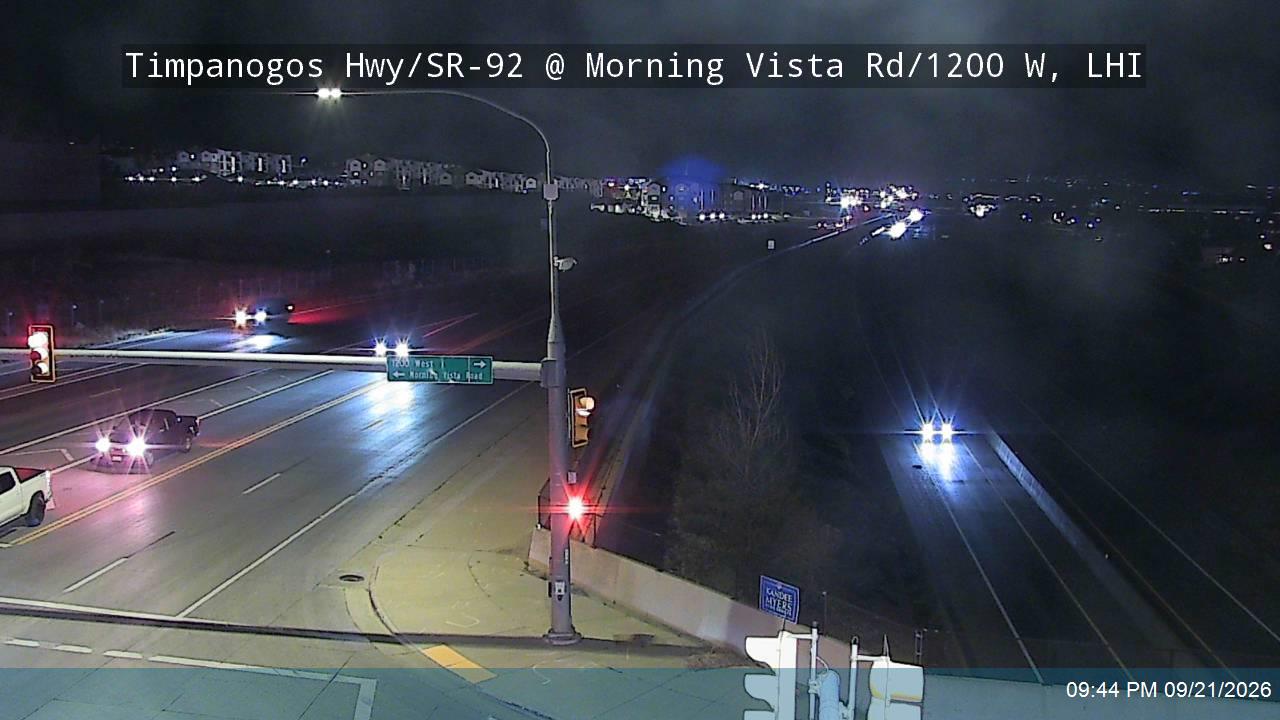 Timpanogos Hwy / 3500 N / SR-92 @ Morning Vista Rd / 1200 W, LHI