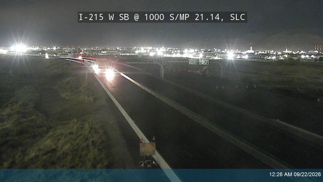 I-215 W SB @ 1000 S / MP 21.14, SLC