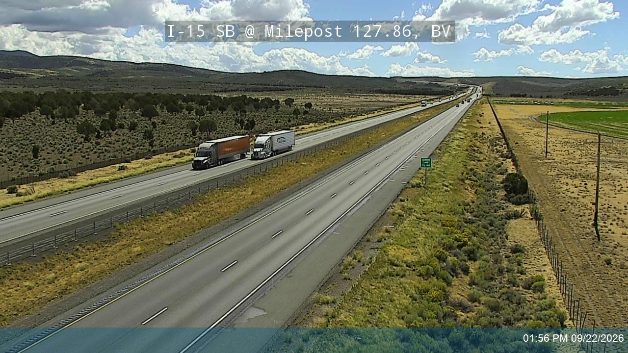 I-15 SB @ Milepost 127.86, BV