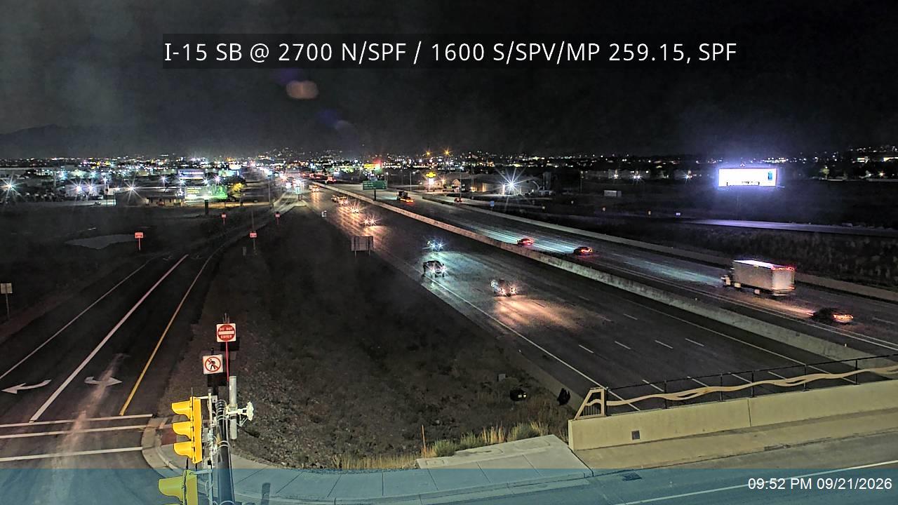 I-15 SB Ramps @ 2700 N, SPF / 1600 S, SPV