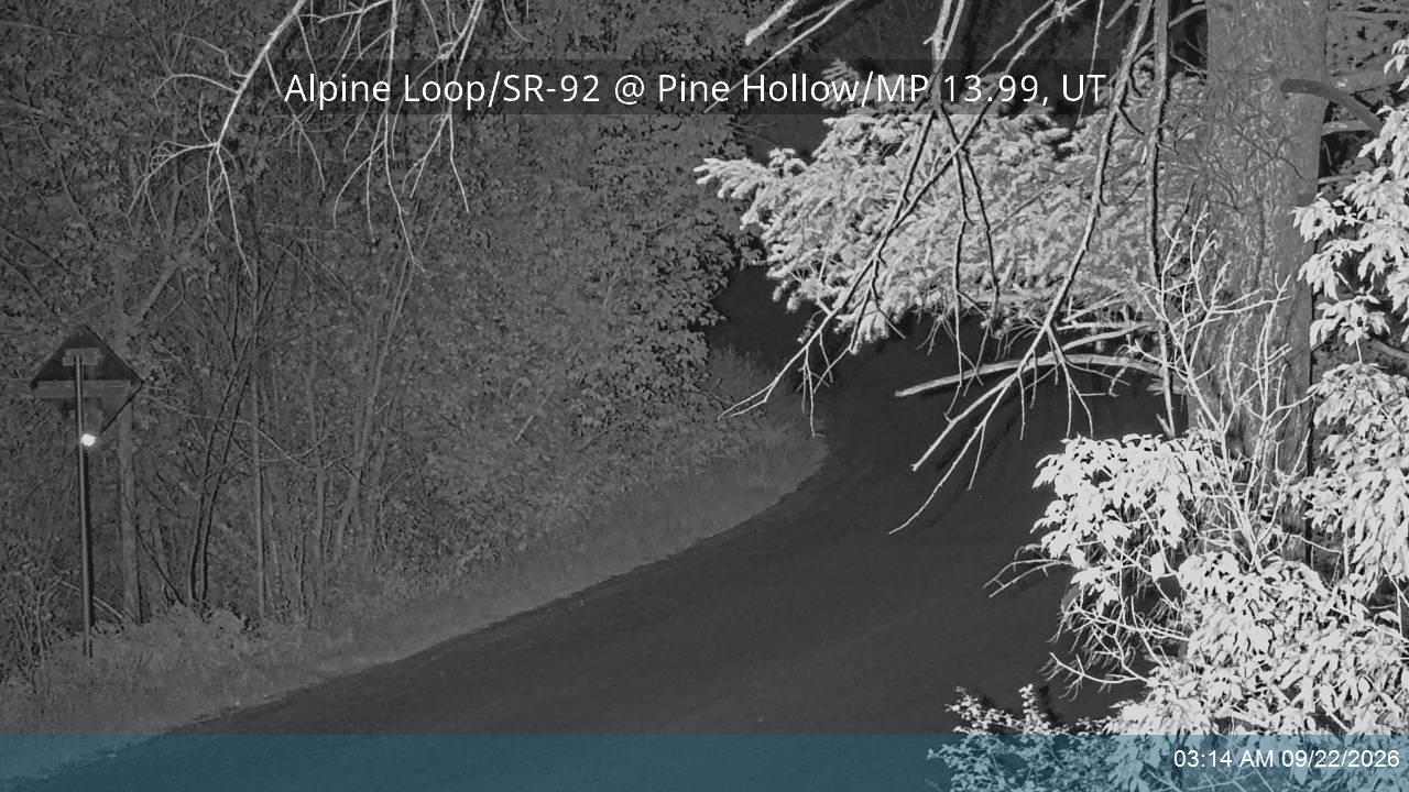 Alpine Loop / SR-92 @ Pine Hollow / MP 13.99, UT