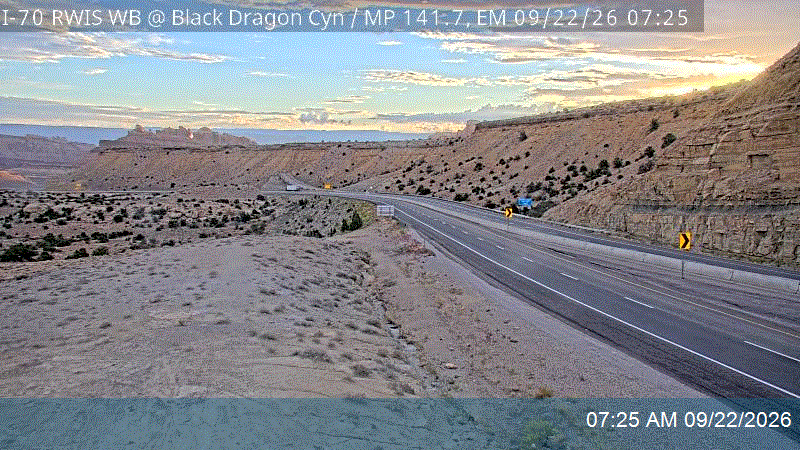 I-70 RWIS WB @ Black Dragon Canyon / MP 141.7, EM