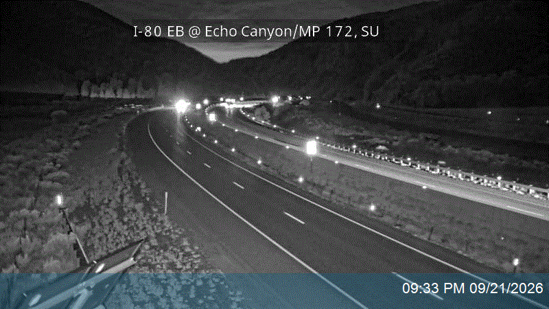 I-80 EB @ Echo Canyon / MP 172, SU