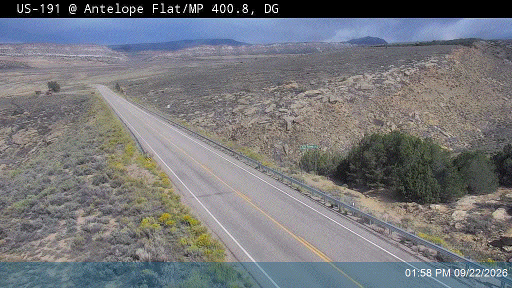 US-191 @ Antelope Flat / MP 400.8, DG