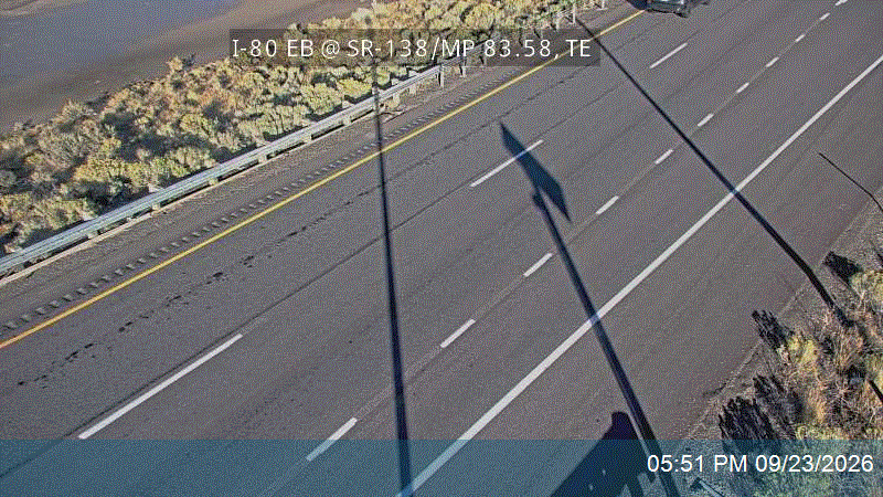 I-80 EB @ SR-138 / MP 83.58, TE