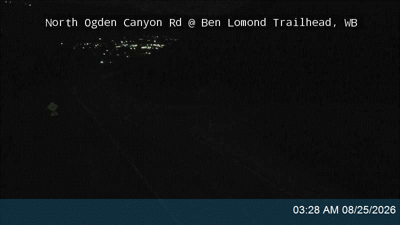 North Ogden Canyon Rd @ Ben Lomond Trailhead, WB