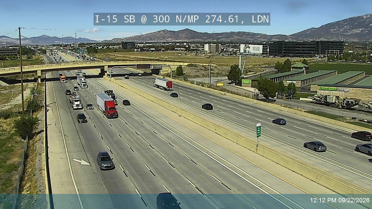I-15 SB @ 300 N / MP 274.61, LDN