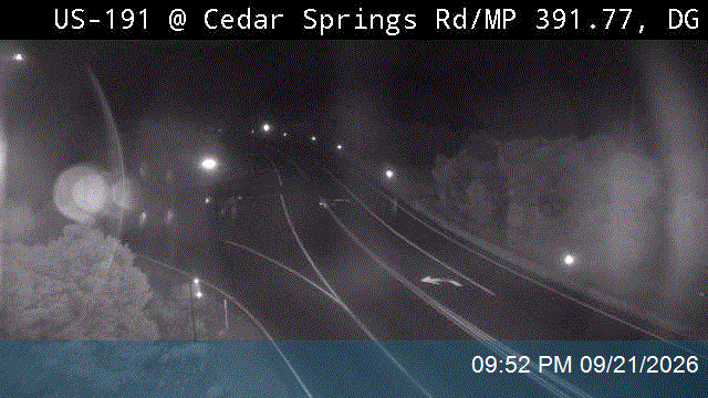 US-191 @ Cedar Springs Rd / MP 391.77, DG