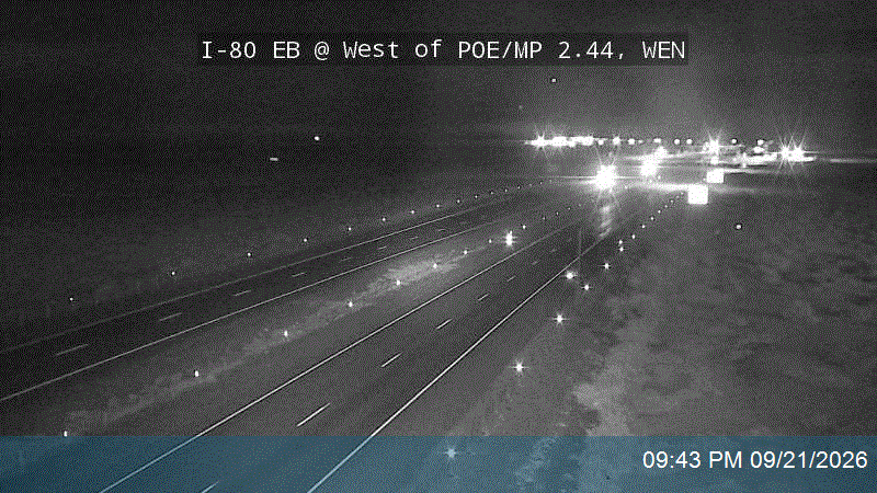I-80 EB @ West of POE / MP 2.44, WEN