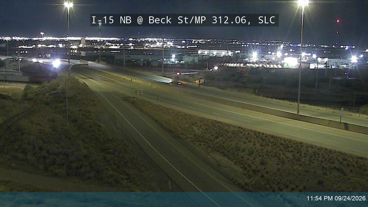 I-15 NB @ Beck St / US-89 / MP 312.06, SLC