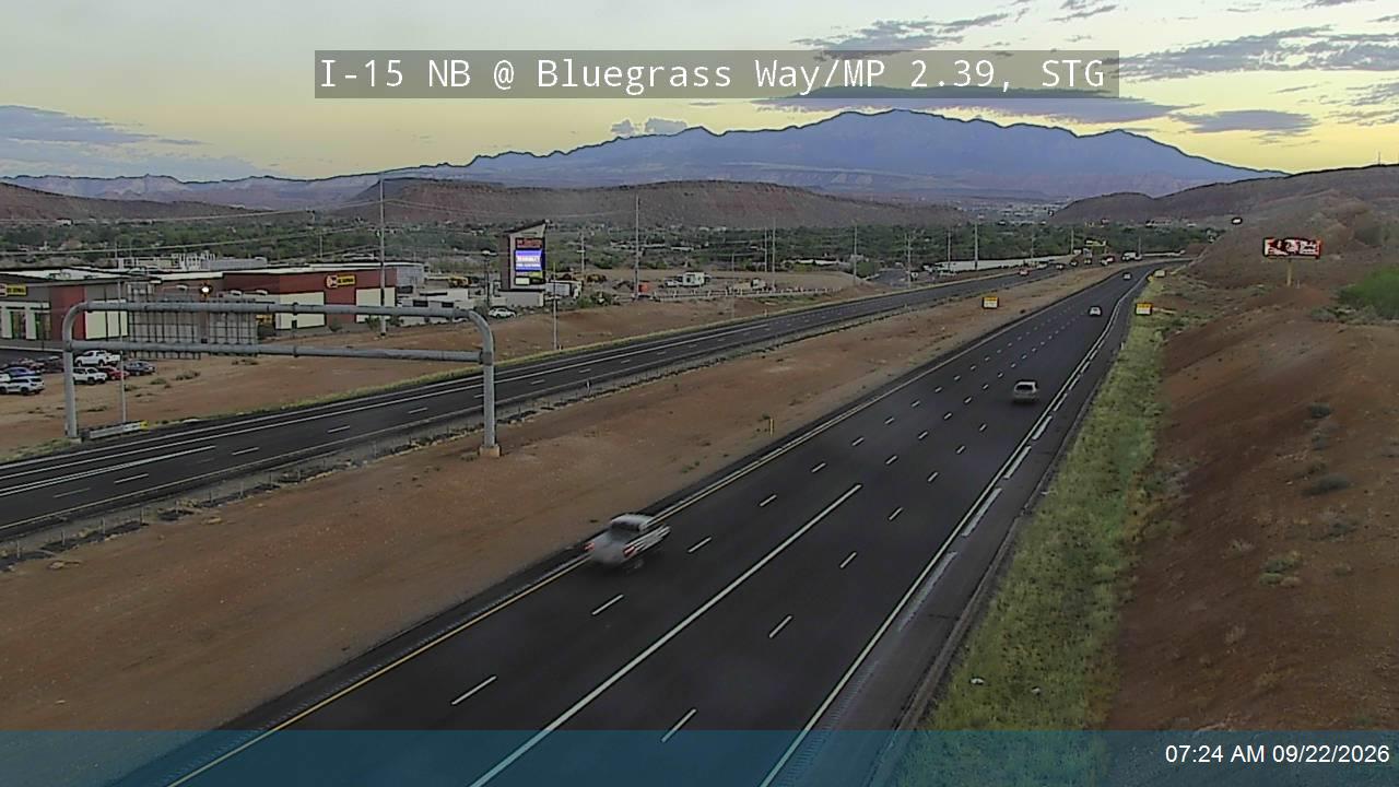 I-15 NB @ Bluegrass Way / MP 2.39, STG
