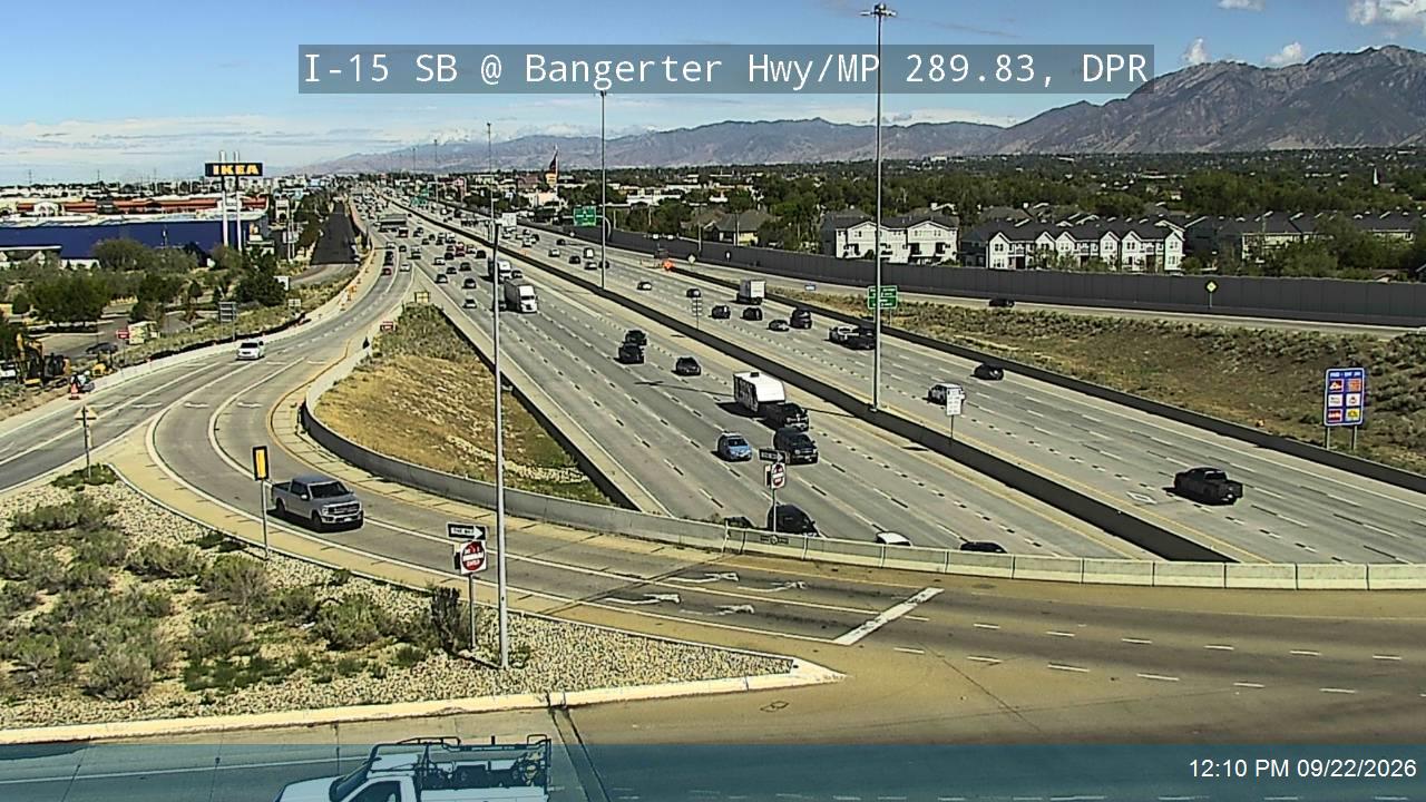 I-15 SB @ Bangerter Hwy / SR-154 / MP 289.83, DPR