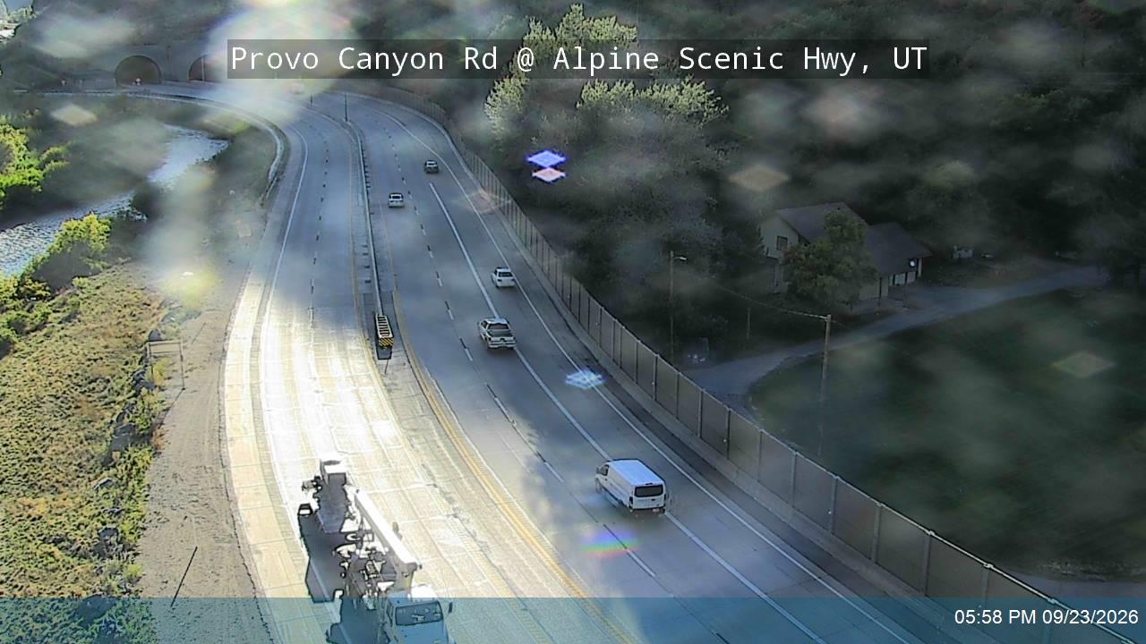 Provo Canyon Rd / US-189 @ Alpine Scenic Hwy / SR-92 / MP 14.26, UT