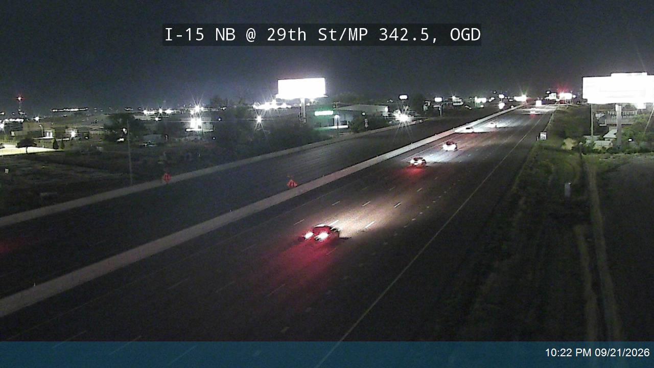 I-15 NB @ 29th St / MP 342.5, OGD