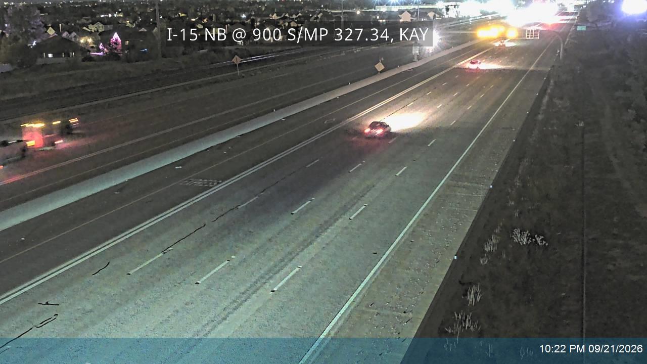 I-15 NB @ 900 S / MP 327.34, KAY