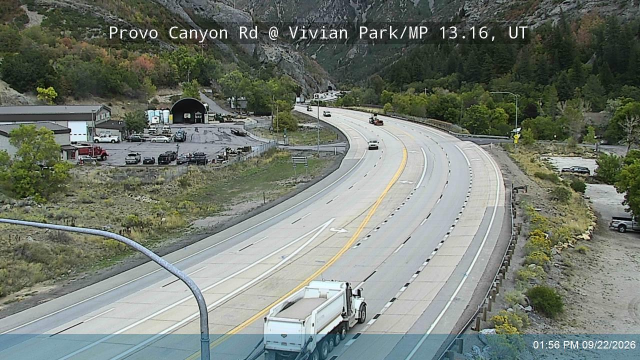 Provo Canyon Rd / US-189 @ Vivian Park / MP 13.16, UT