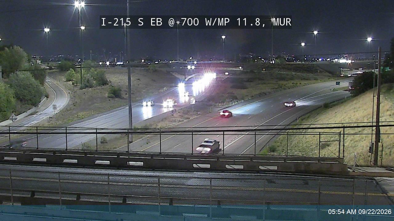 I-215 S EB @ 700 W / MP 11.8, MUR