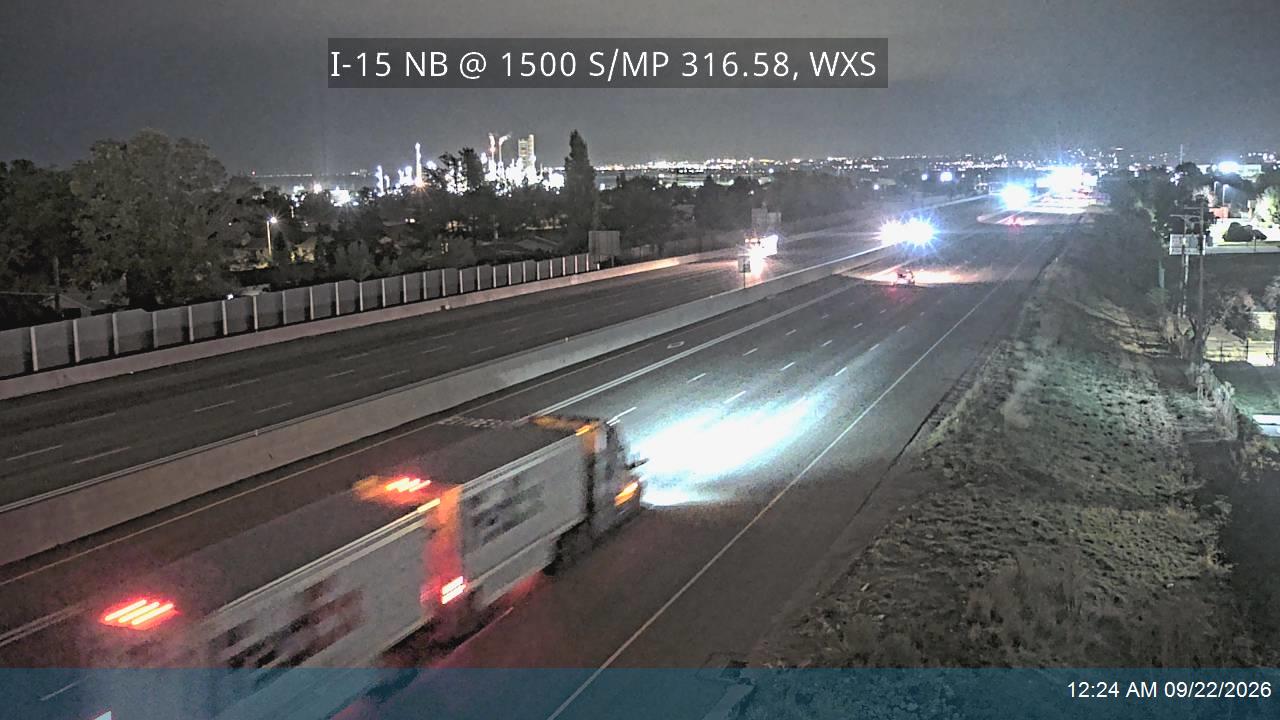 I-15 NB @ 1500 S / MP 316.58, WXS