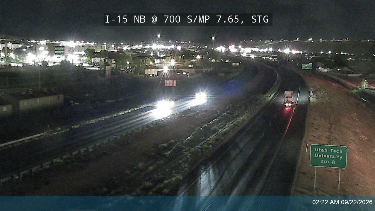 I-15 NB @ 700 S / MP 7.65, STG