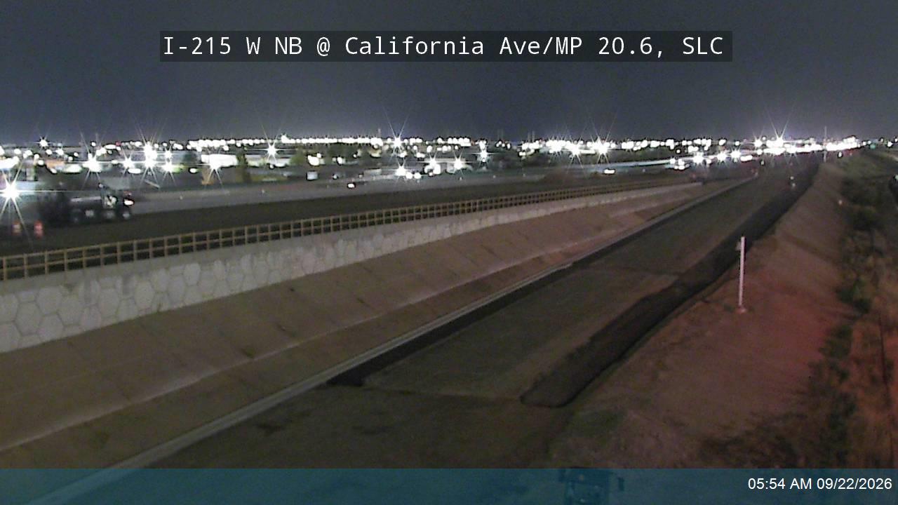 I-215 W NB @ California Ave / 1330 S / MP 20.6, SLC