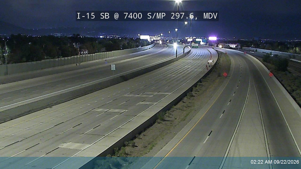 I-15 SB @ 7400 S / MP 297.6, MDV
