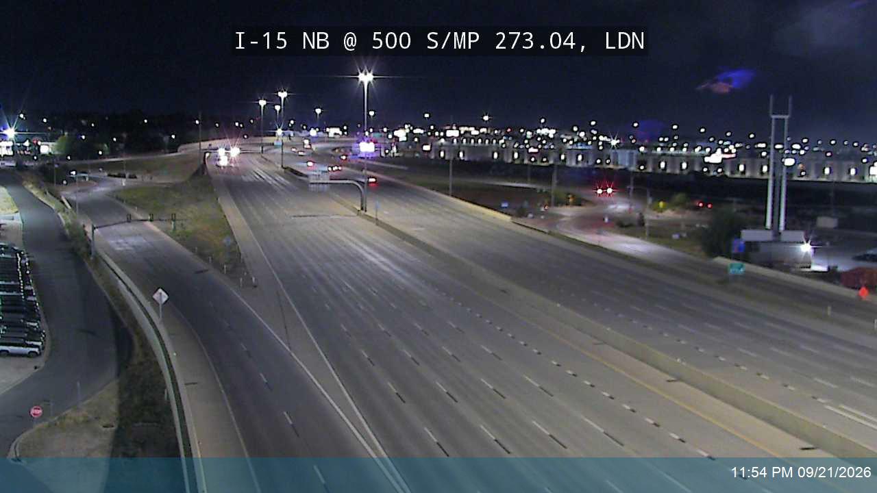 I-15 NB @ 500 S / MP 273.04, LDN