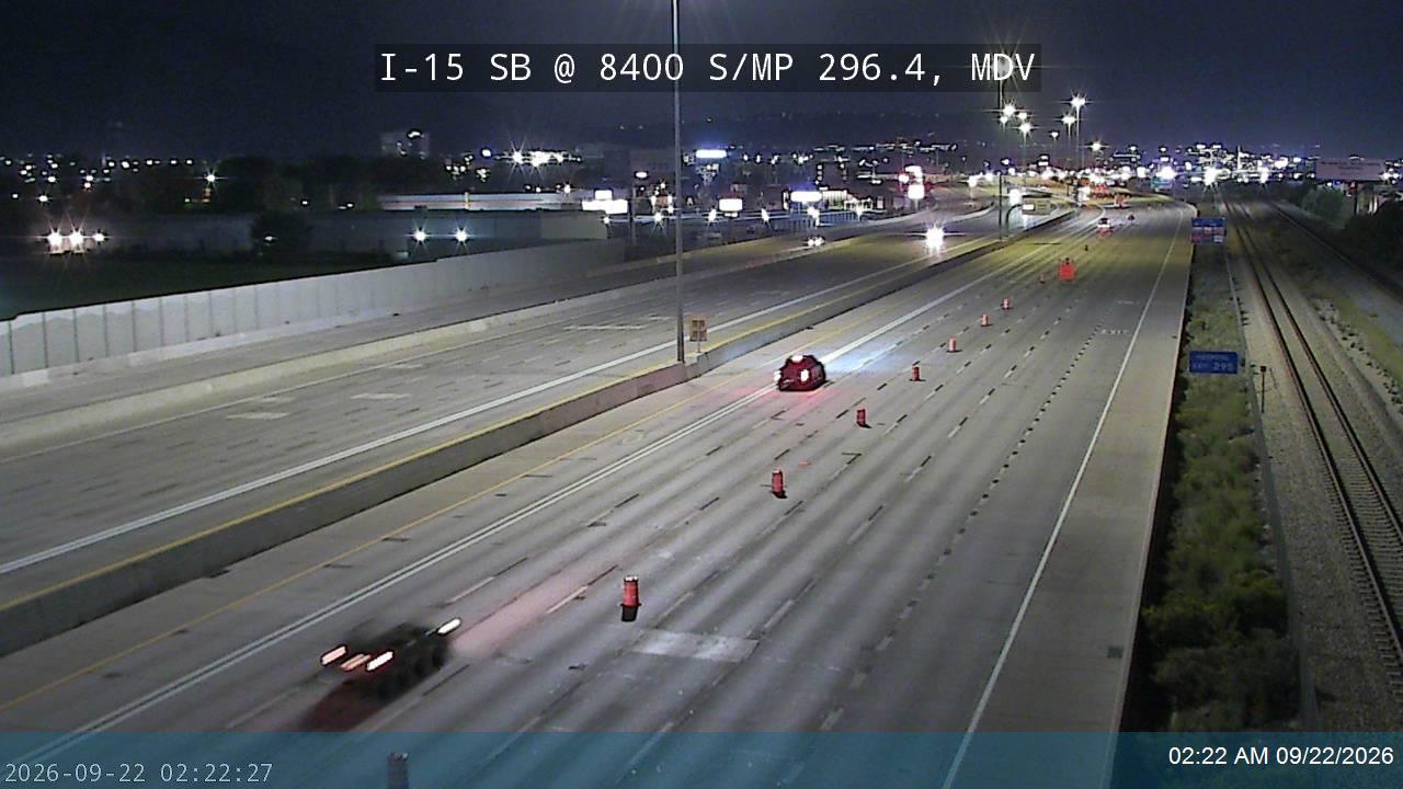 I-15 SB @ 8400 S / MP 296.4, MDV