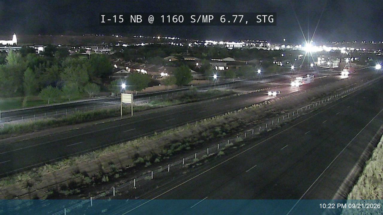 I-15 NB @ 1160 S / MP 6.77, STG