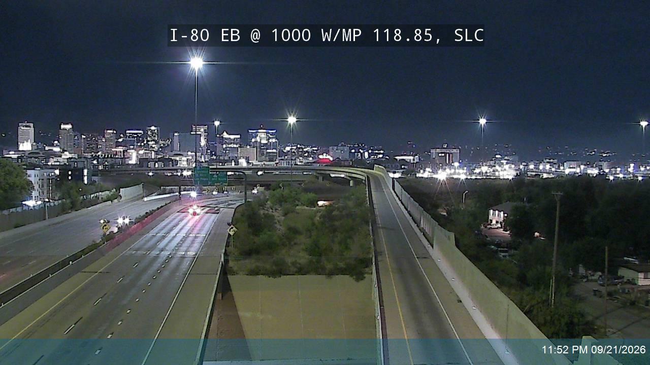 I-80 EB @ 1000 W / MP 118.85, SLC