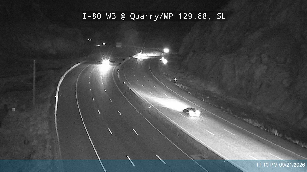I-80 / Parleys Canyon WB @ Quarry / MP 129.88, SL