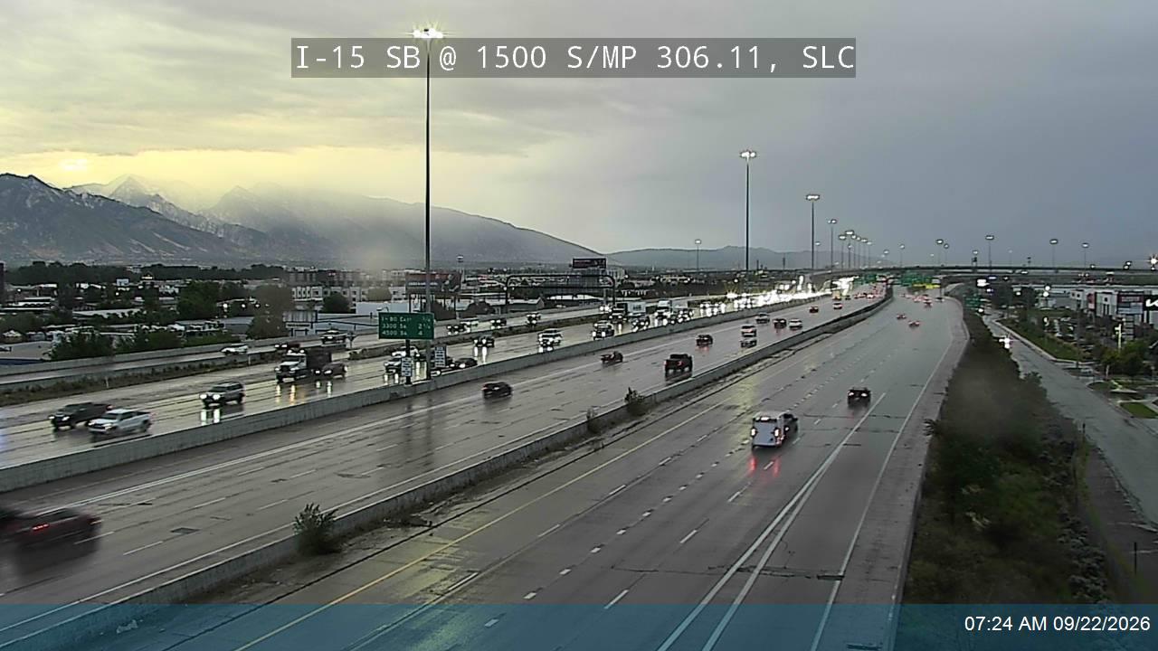 I-15 SB @ 1500 S / MP 306.11, SLC