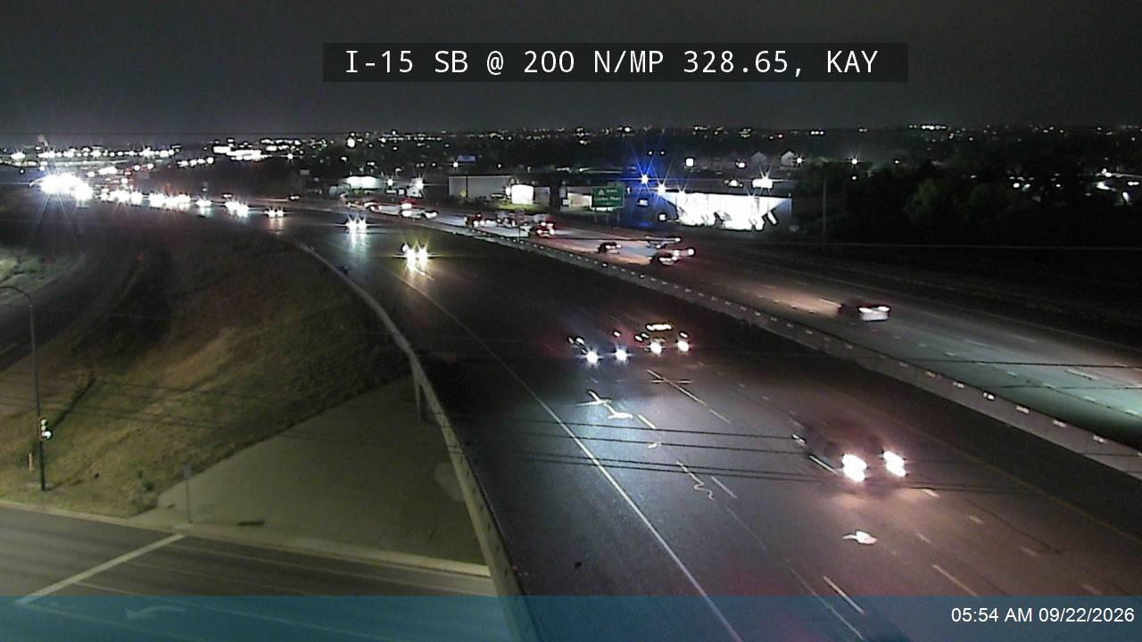 I-15 SB @ 200 N / SR-273 / MP 328.65, KAY