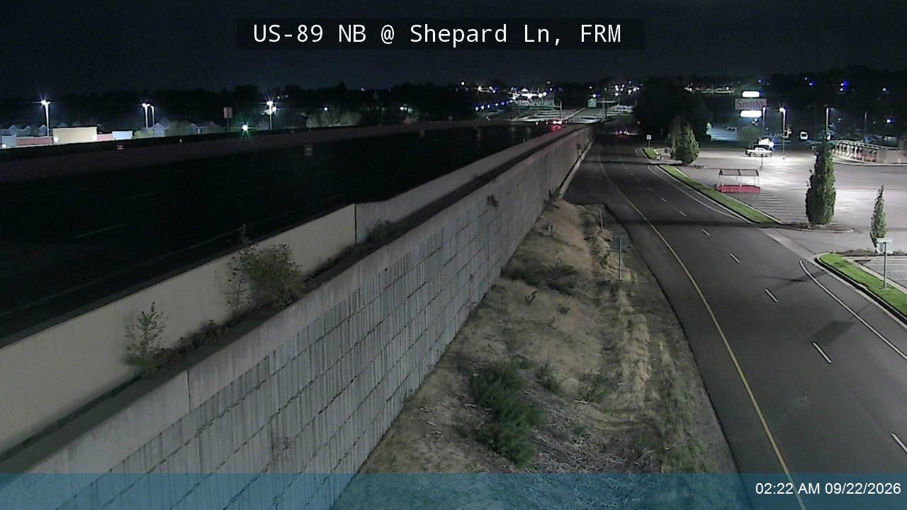 US-89 NB @ Shepard Ln, FRM