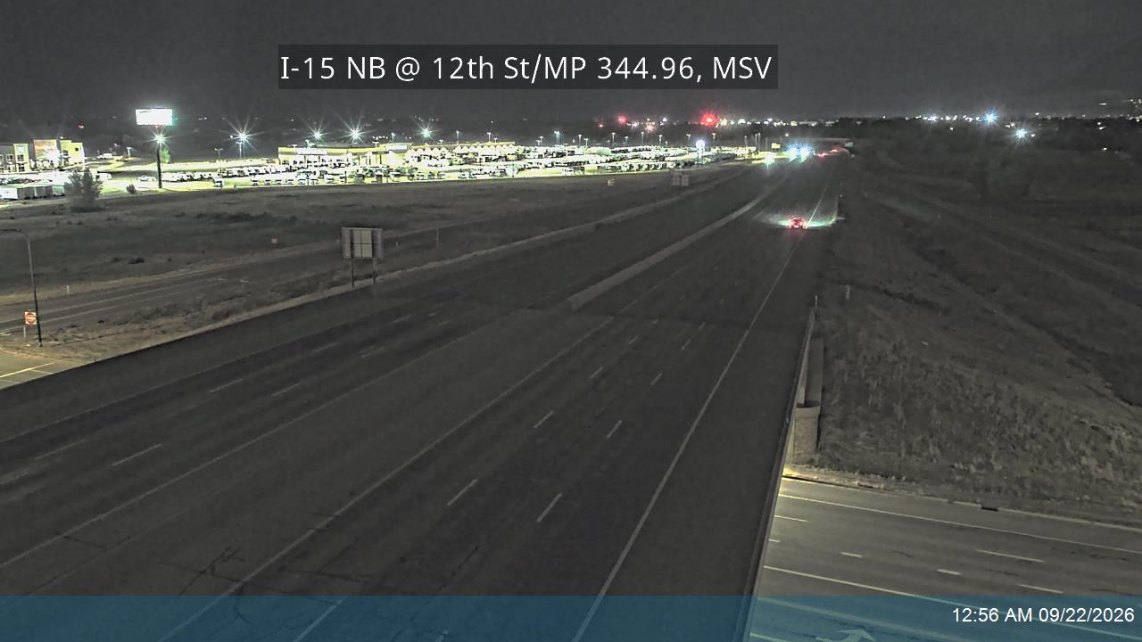 I-15 NB @ 12th St / 1200 S / SR-39 / MP 344.96, MSV