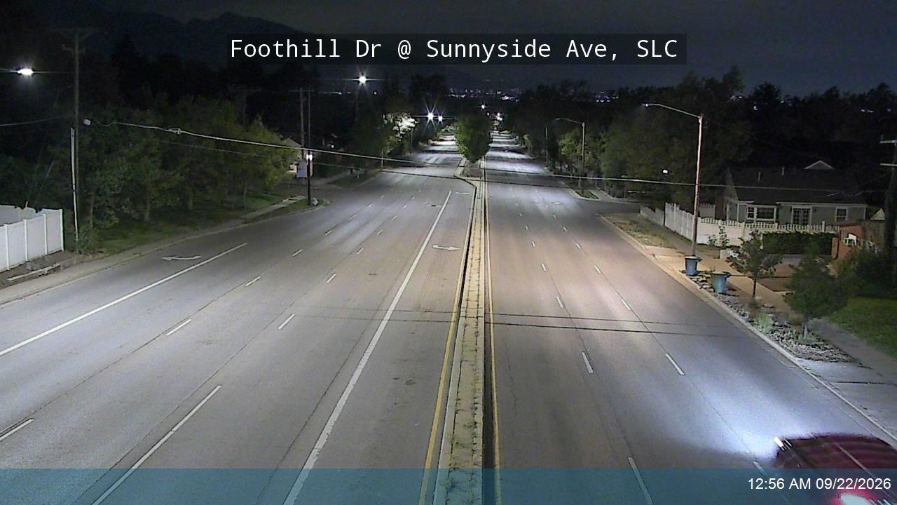 Foothill Dr / Honorary Veterans Blvd / SR-186 @ Sunnyside Ave, SLC