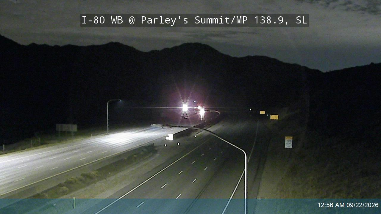 I-80 WB @ Parleys Summit / MP 138.9, SL