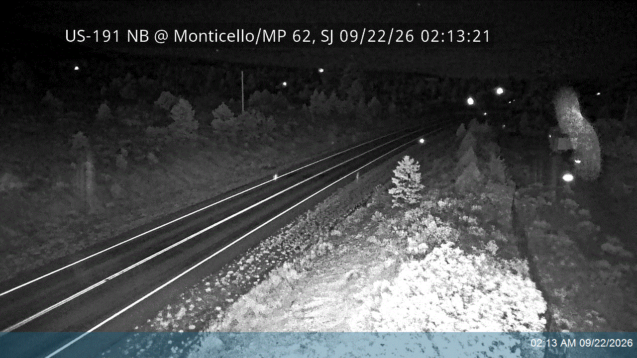 US-191 RWIS NB @ Monticello / MP 62, SJ