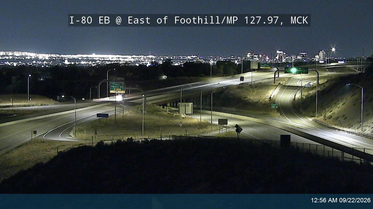 I-80 EB @ 3250 E / East of Foothill / MP 127.97, SL
