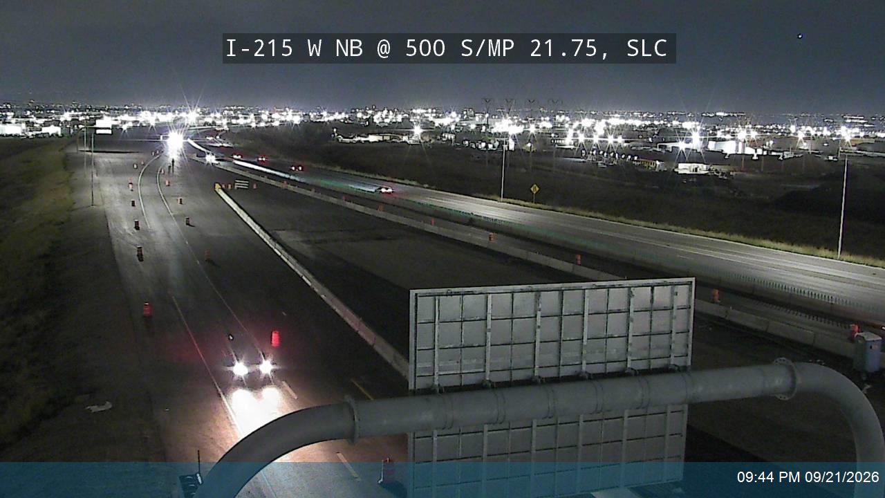 I-215 W NB @ 500 S / MP 21.75, SLC